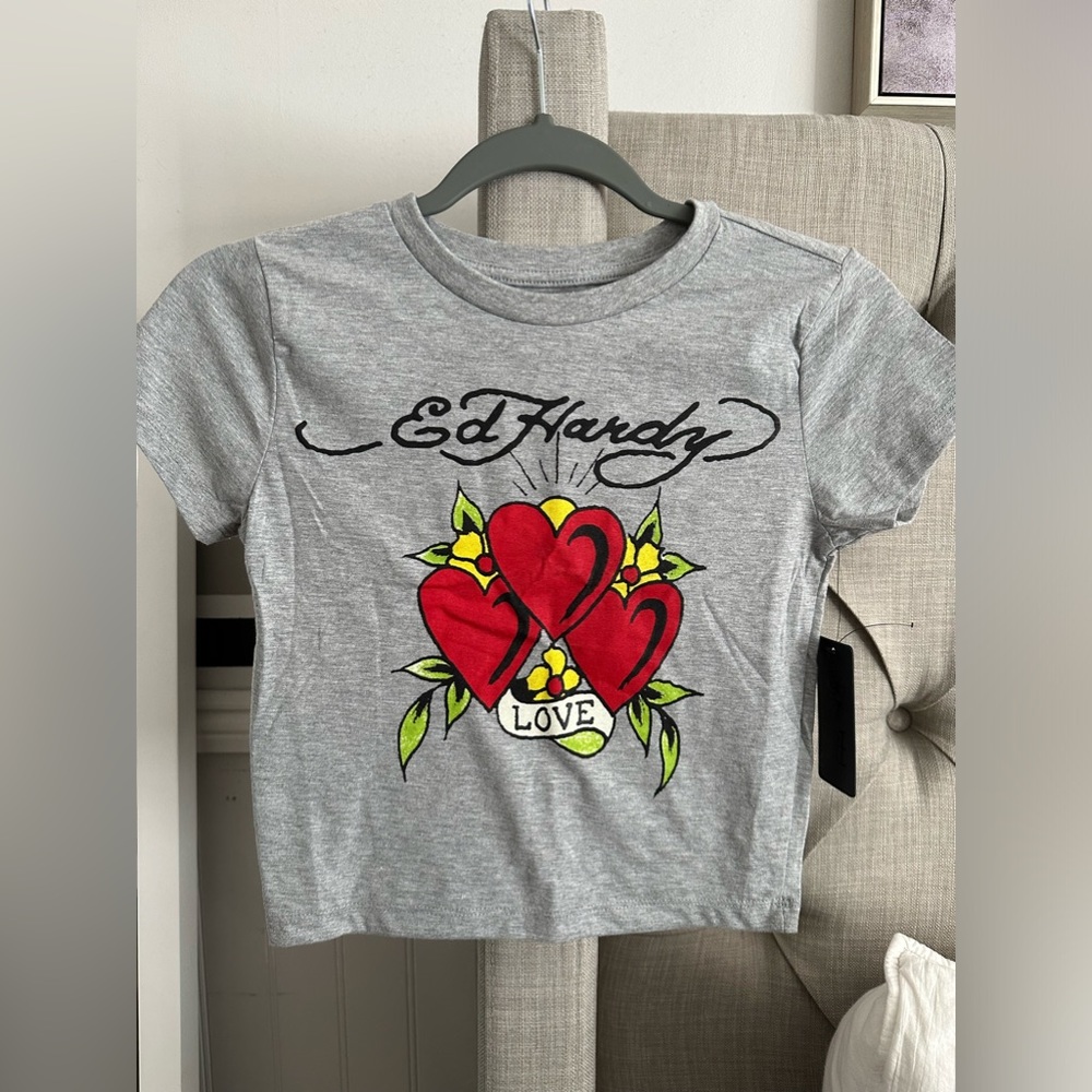 Ed Hardy Cropped Baby Tee